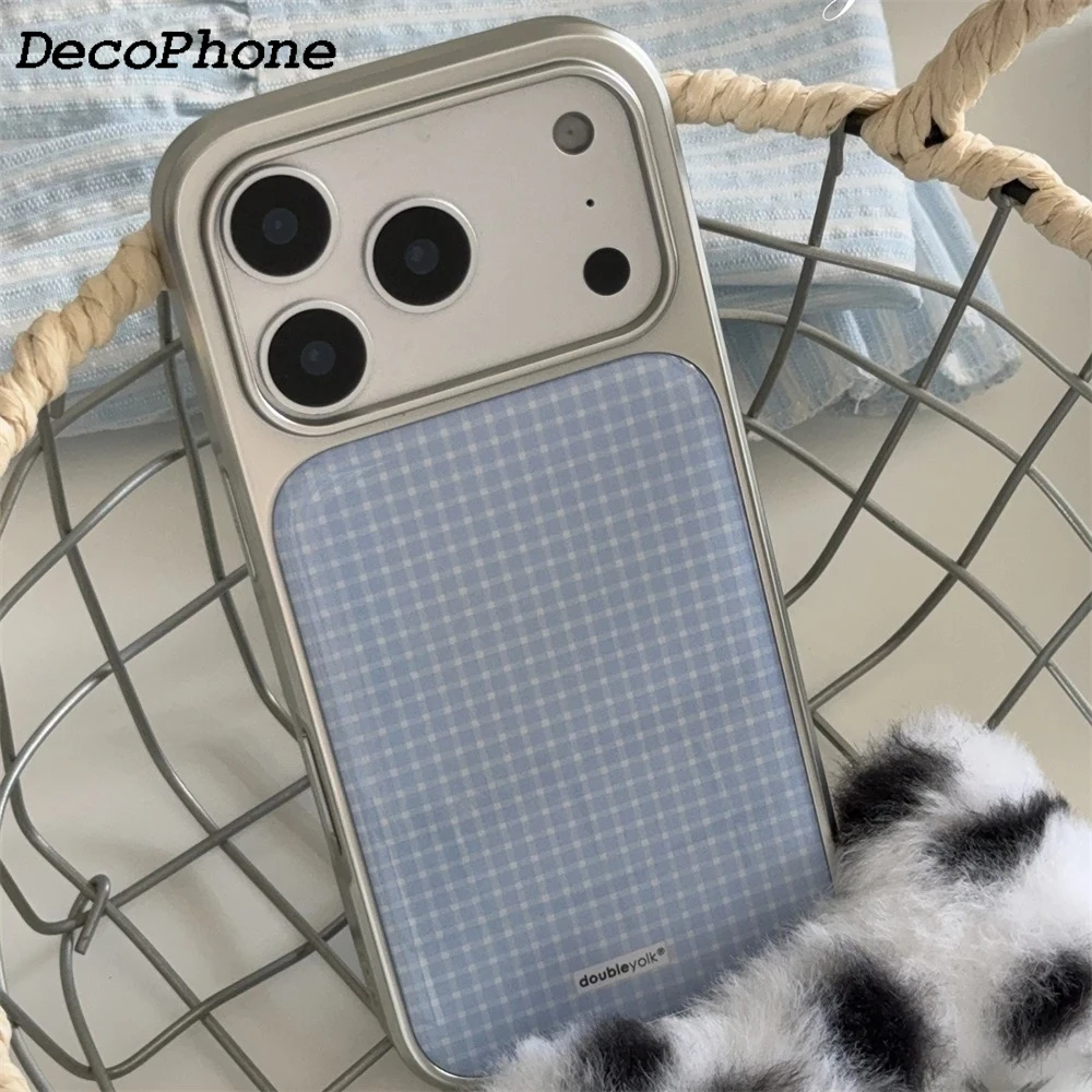 

Cute Simple Polka Dot Lattice Epoxy Phone Case For iPhone 17 Pro Max 16 15 14 13 Pro Max Minimalist Lovely Girl Soft Back Cover