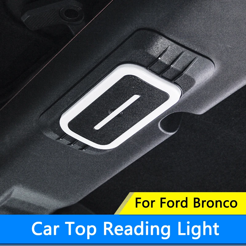 QHCP Car Roof Reading Light LED Reading Lamp High Brightness Led Beads For Ford Bronco 4-door 2-door 21-23 Interior Accessories