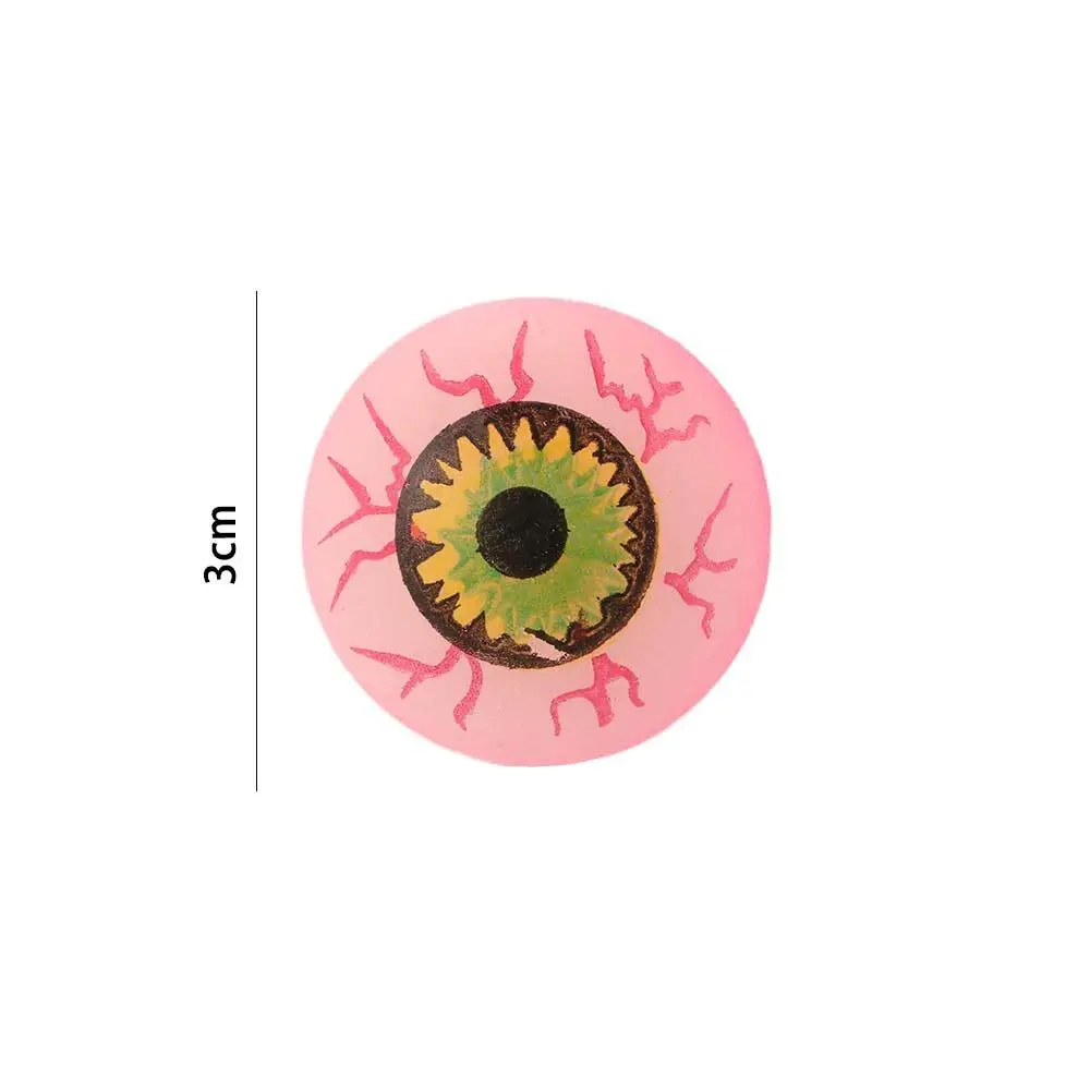 10 قطعة كرات حمام لعب هدايا الأطفال كرات العين المخيفة كرات القفز هالوين لوازم الحفلات كرات نطاطة الهالوين #2