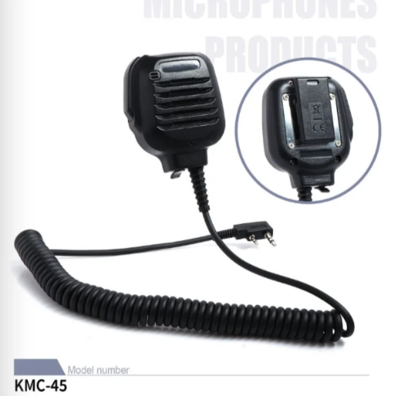 

KMC-45 Remote Speaker Microphone PTT Plastic Metal Kenwood TK2402 TK3402 TK3312 TK2312 Radio Shoulder Wireless
