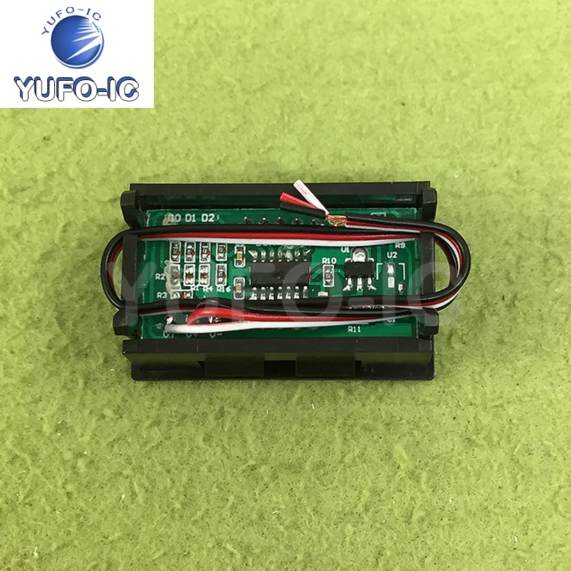 Free Ship 1PCS 0.56 Led Digital Voltmeter DC 0v-30.0v Reverse Connection Three-Wire DC Voltmeter Head