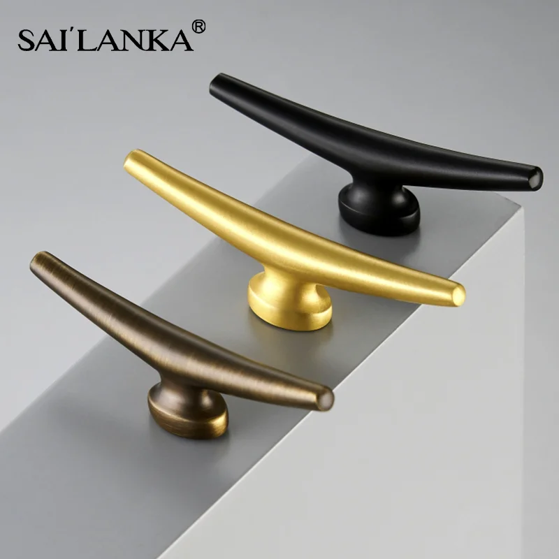 

SAILANKA Brass Furniture Handles Wardrobe Kitchen Cabinet Storage Drawer Pull Handle Nordic Furniture Modern Hardware Knob