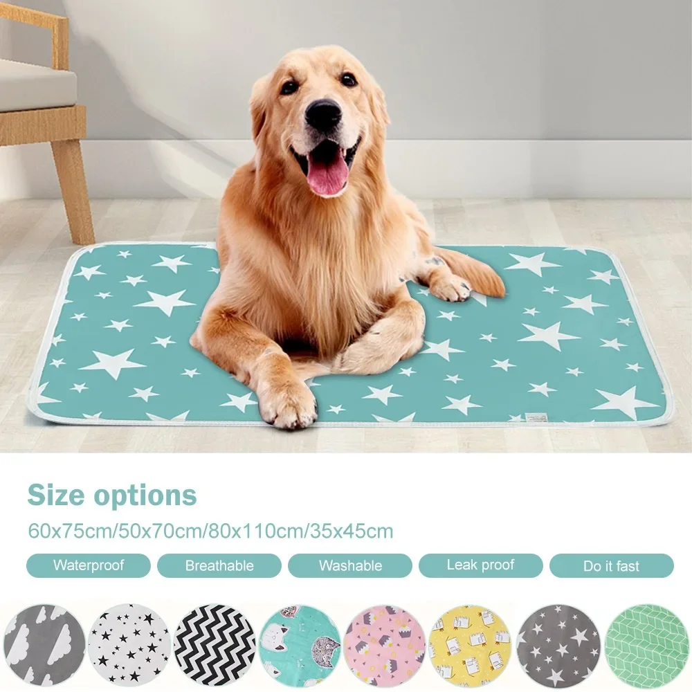 Pet Urine Pad Baby mattress Dog bed waterproof Sofa mat Washable Dog Diaper Reusable Moisture-Proof Blanket for Car Seat Cover