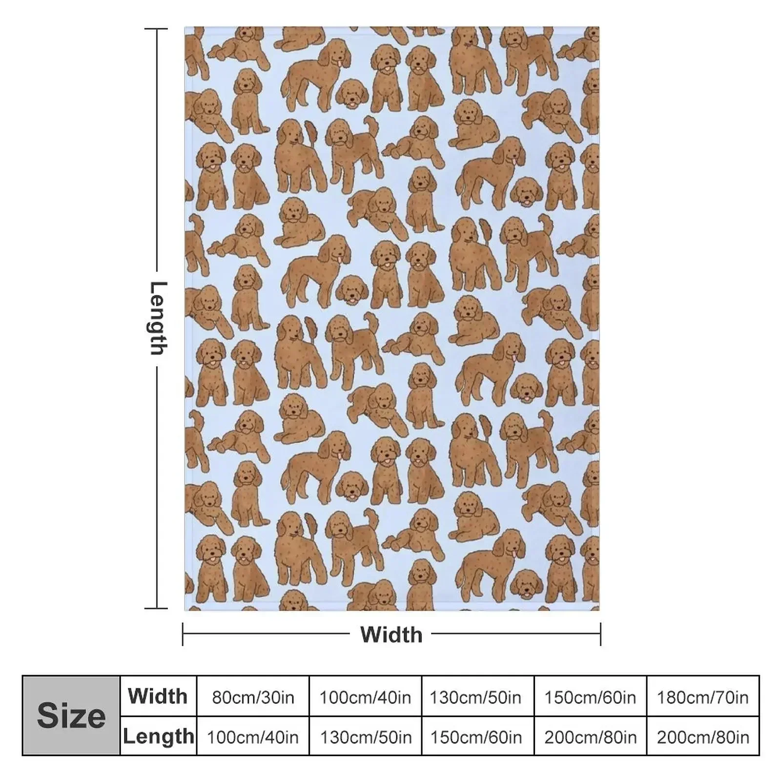 Toy poodle dog pattern Throw Blanket