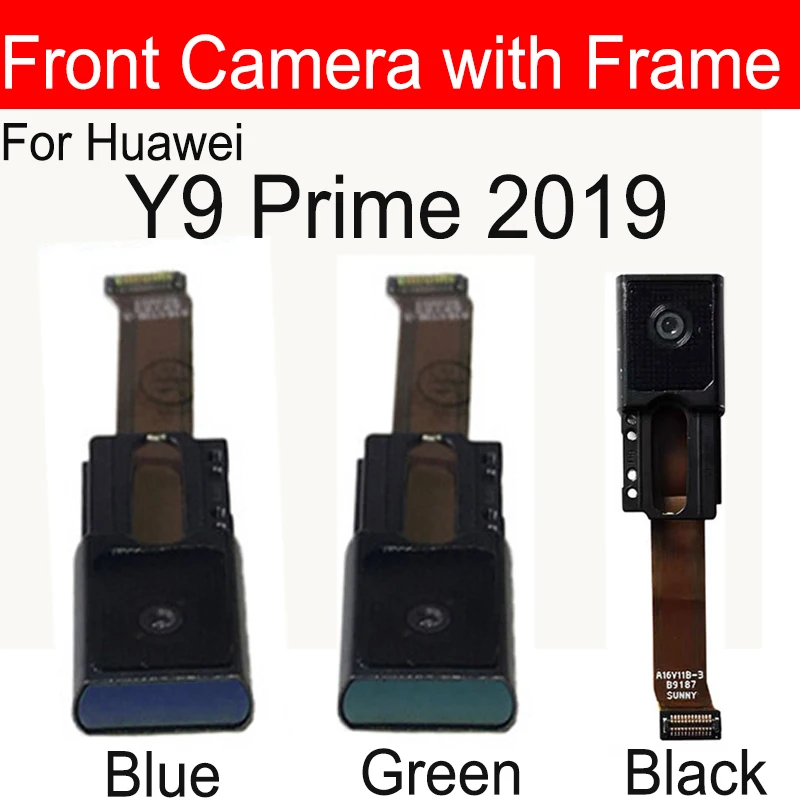 Front Camera Module For Huawei Y9 Prime 2019 STK-L21 STK-L22 STK-LX3 Facing Front Selfie Camera with Frame Cover Assembly Camera