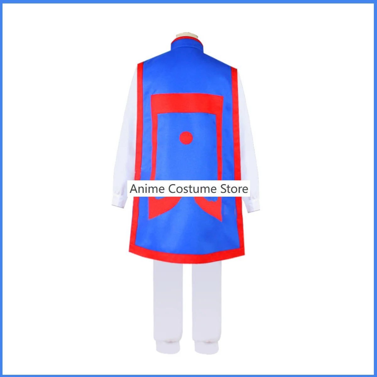 Anime hunterscine hunter Kurapika Costume Cosplay Phantom Troupe parrucca Blue Printing Cape Uniform uomo donna Halloween Carnival Suit