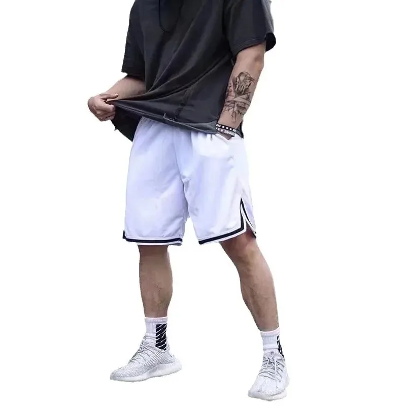 Summer Sports Shorts Men's Casual Five-point Pants Trend Loose Basketball Outer Wear Big Pants Pants Mesh Thin Section