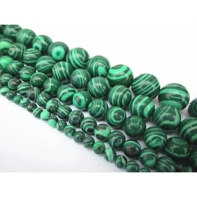 Malachite DIY Beads Jewelry Bracelet Partition Accessories Loose Semi-Finished Necklace