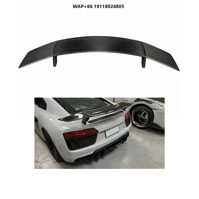 

GT Racing Real Carbon Fiber Rear Trunk Spoiler Wing for R8 Upgrade Double Deck R8 Rear Spoiler
