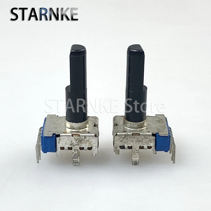 2 uds RK12 tipo 6 pines Dual B20K con mezclador de punto medio amplificador de altavoz potenciómetro de ajuste de volumen eje D 23mm