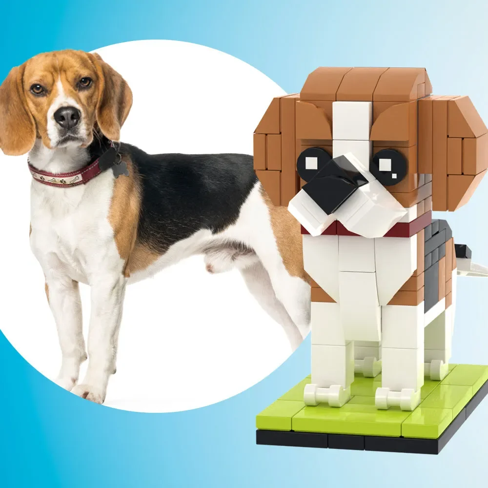 

My Custom Brickfigures DIY Small Particle Building Blocks Decor Model Ornament Pet Character Granules Photo Customization