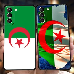 Algeria Flag Case for Samsung Galaxy S24 S23 S22 S20 S21 FE Ultra S10 S10E S9 S8 Plus 5G Silicone Shockproof Phone Cover Capas