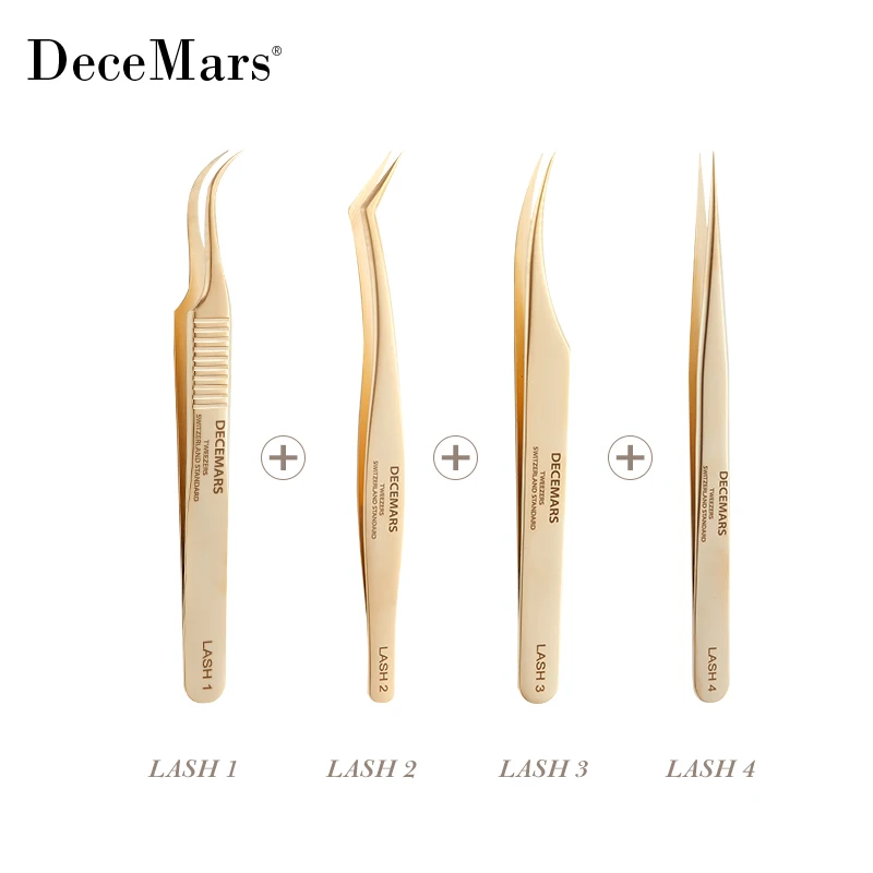 DeceMars Eyelash Extension Tweezers Kit