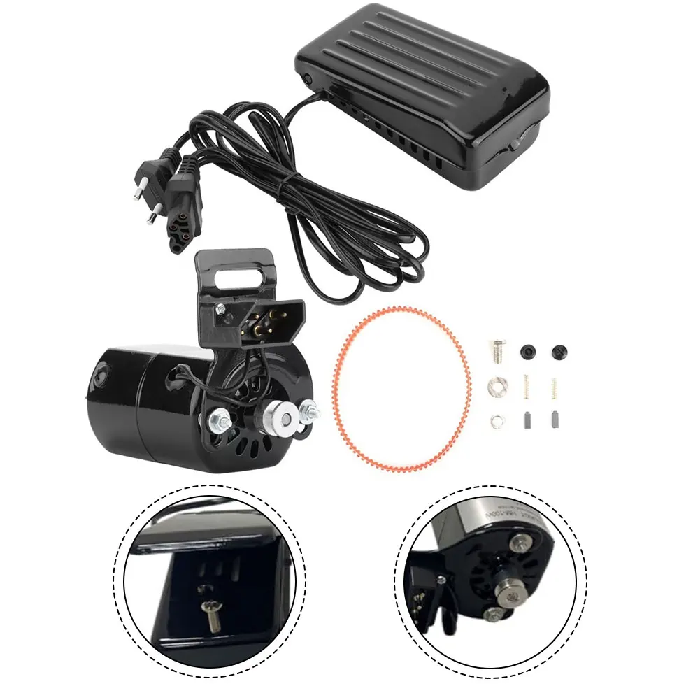 Kit de Motor de máquina de coser doméstica para interruptor de Control de Pedal 180W 110V 220V aleación de aluminio de alta velocidad