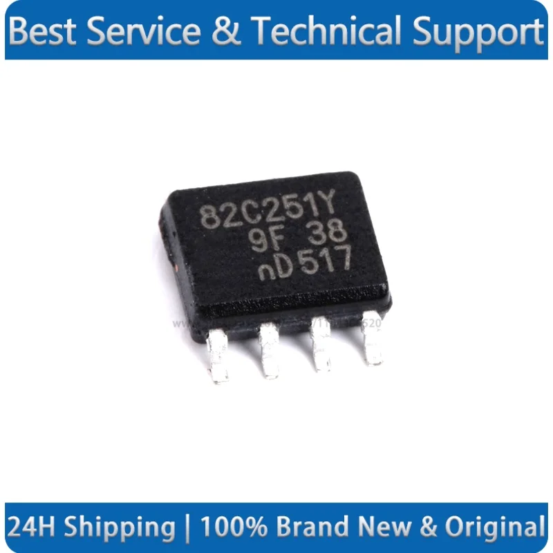 PCA82C251T/YM 82C251Y SOP-8 CAN bus transceiver chip New Original