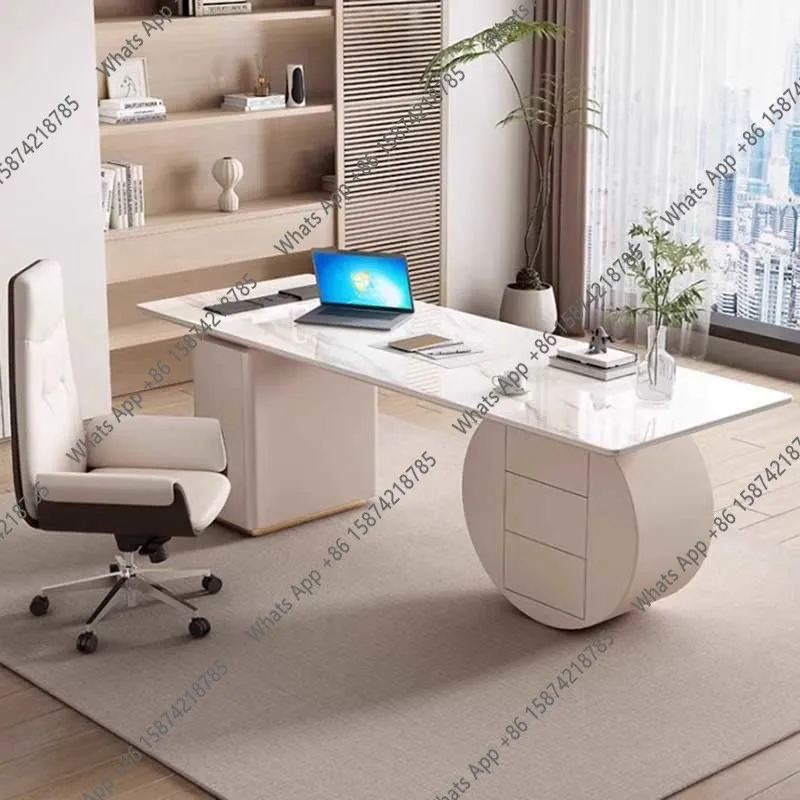 

New Modern Office Computer Desks Table Drawer Long Writing Wooden Height Computer Desks Study Reading Escritorios Office Furnitu