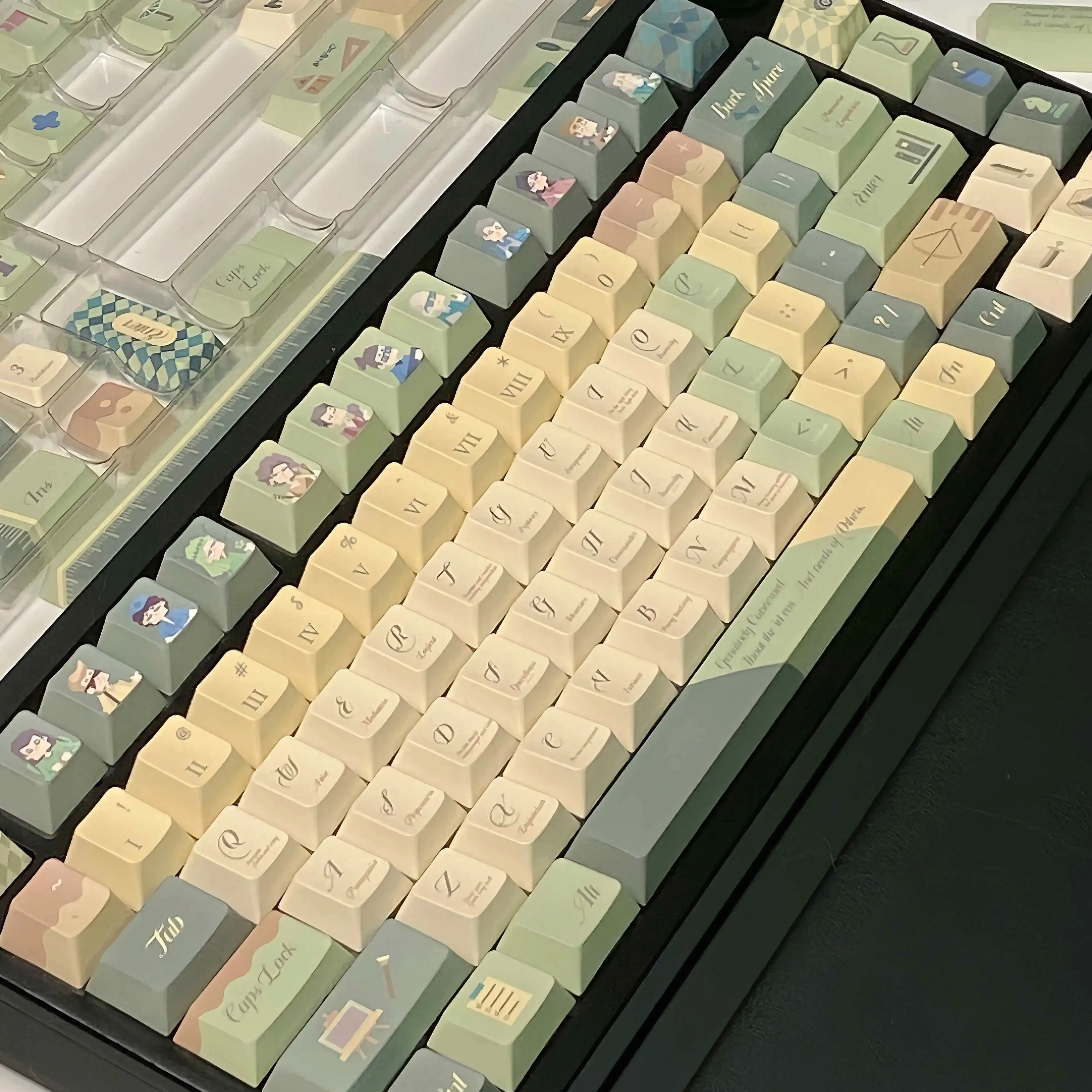 Personality keycaps Elegant retro keycaps Five-sided hot sublimation process Customized keycaps