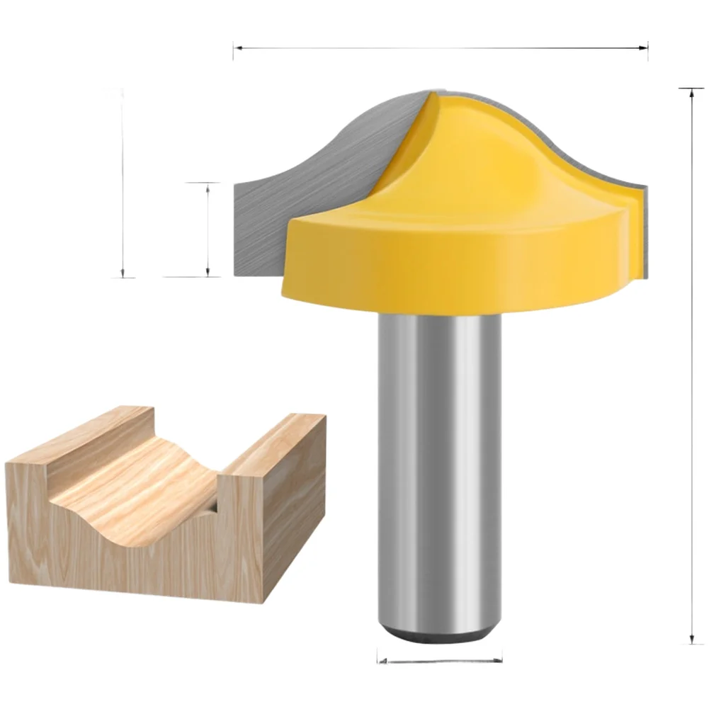 

1/2 Inch Shank Carbide Router Bit for Wood Panel Carving Routing and Milling on Solid Wood and Engineered Lumber