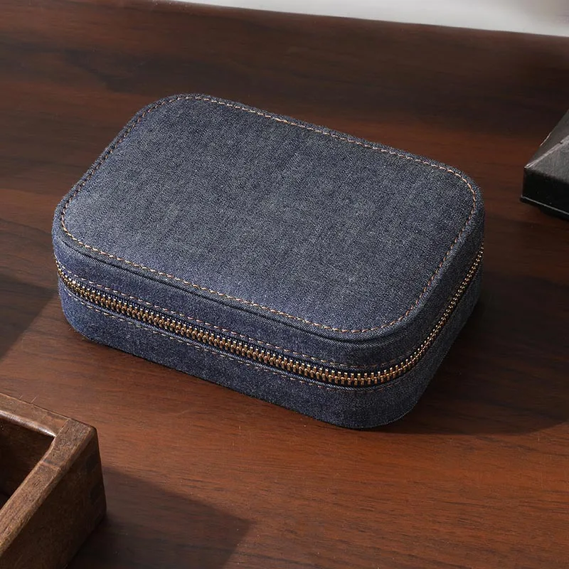 جديد مجوهرات حقيبة التخزين حلقة قلادة أقراط أقراط صندوق مجوهرات المحمولة الغبار واقية ومضادة للأكسدة صندوق مجوهرات