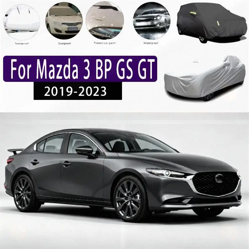 

Для Mazda 3 2019-2023 уличная защита водонепроницаемый пылезащитный снежный солнцезащитный козырек внешние автомобильные чехлы