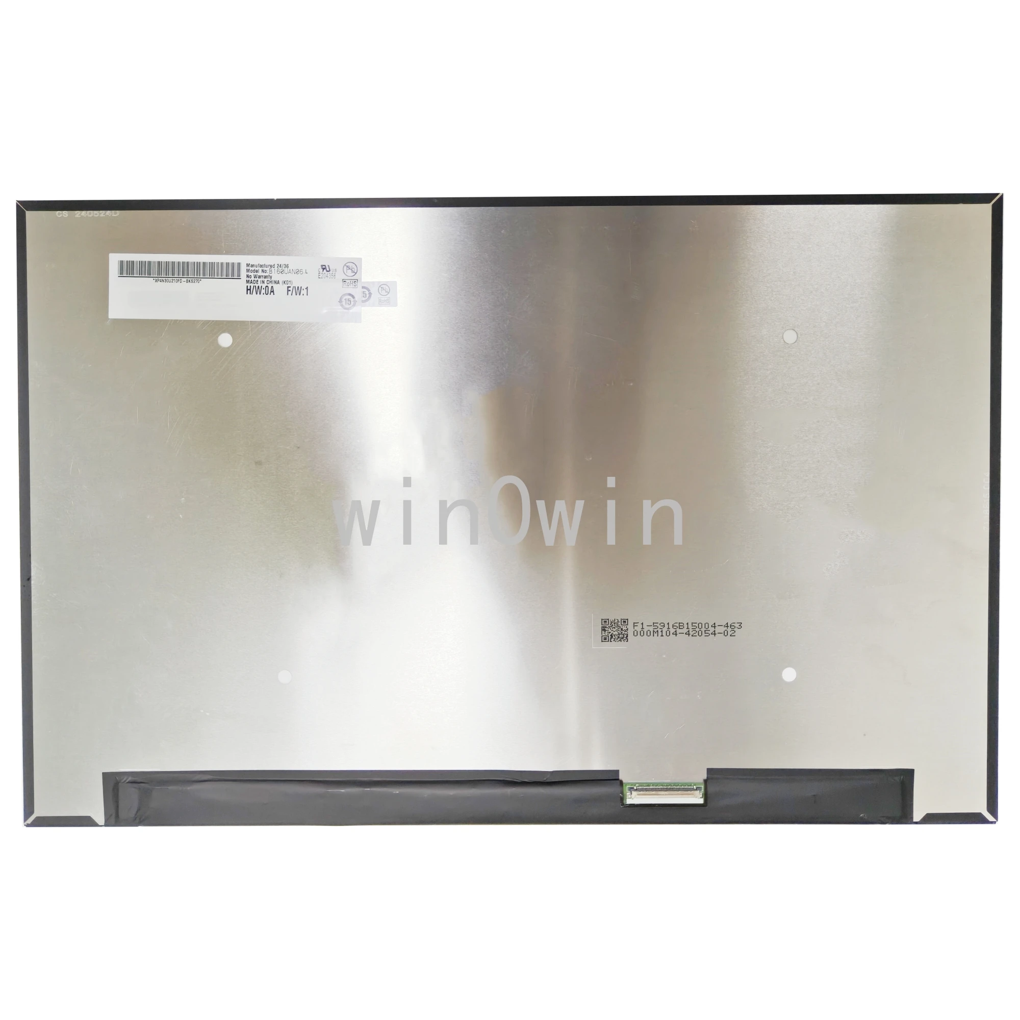 

B160UAN06.L 1920X1200 IPS 16 Inch Laptop LCD Screen Display Matrix