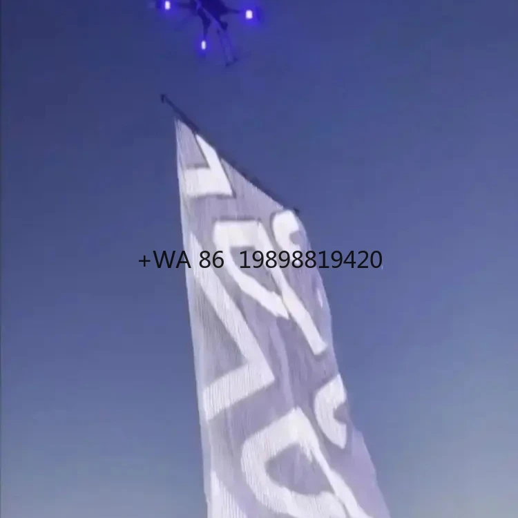High Brightness, Customizable Size, Portable Outdoor LED Custom P25 Full Color LED Flying Display Screen, IP65 Waterproof,