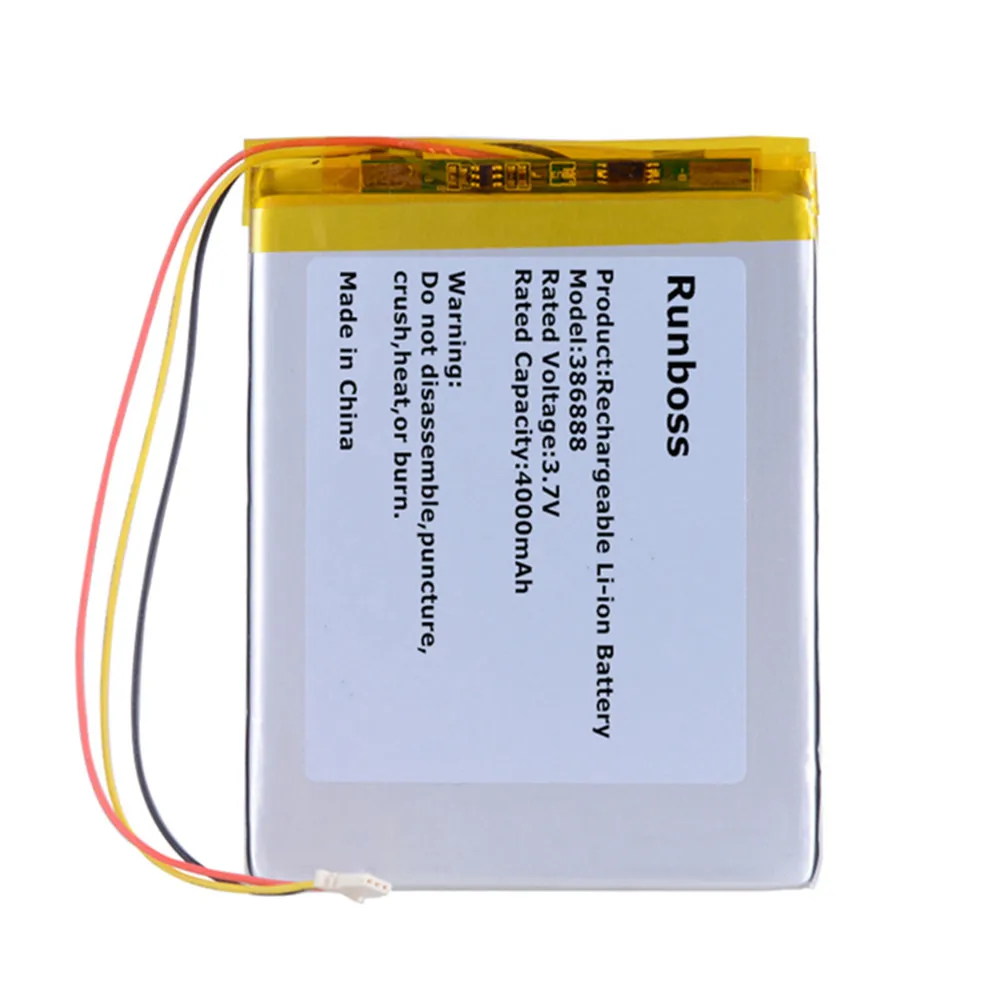 386888 357095 306480P 3.7V 4000mAh بطارية بوليمر للكتاب بوكس جيمس كوك بوكس الكتاب الإلكتروني كزة برو أونيكس داروين 3 4 5 6 PH386888PL