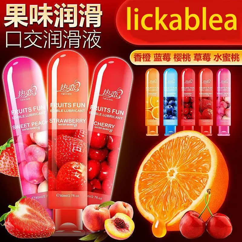 Lubrificante Lickable lubrificante fruttato appassionato corpo solubile in acqua sesso per adulti trafilatura forte, non facile da asciugare, non irritante