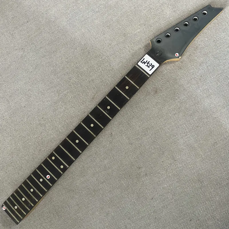 LN529 No Logo Ibanez ST Electric Guitar Neck 22 Frets Right Hand 648MM Scales Length White Block Inlay DIY & Replace Parts