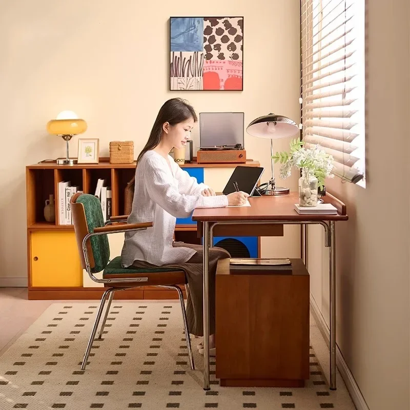 طاولة دراسة للواجبات المنزلية لسطح المكتب على طراز العصور الوسطى #4