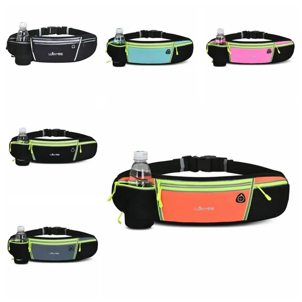 With Bottle Bag Running Waist Bags Phone Case Hydration Belt Bottle Marathon Running Bag Belt Bag Waterproof Sports Phone Bag