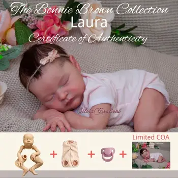 New 20.5 inch unfinished reborn doll kit Laura Limited Edition 2nd Edition with COA Vinyl Blank Reborn Doll Kits DIY Toy