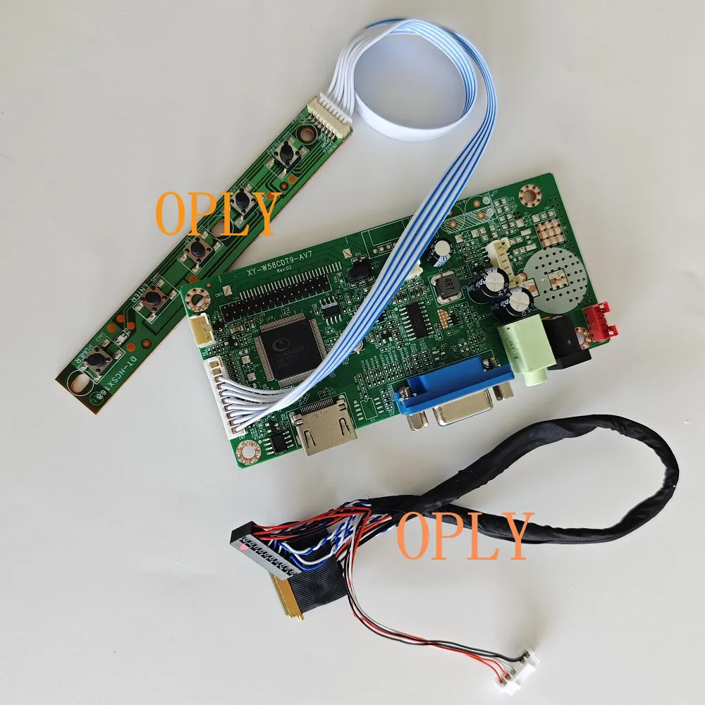 

Работа для B101AW02 B101AW03 B101AW06 1024 × 600 10,1-дюймовый комплект монитора со светодиодным экраном HDMI-совместимая плата контроллера VGA Audio 58C