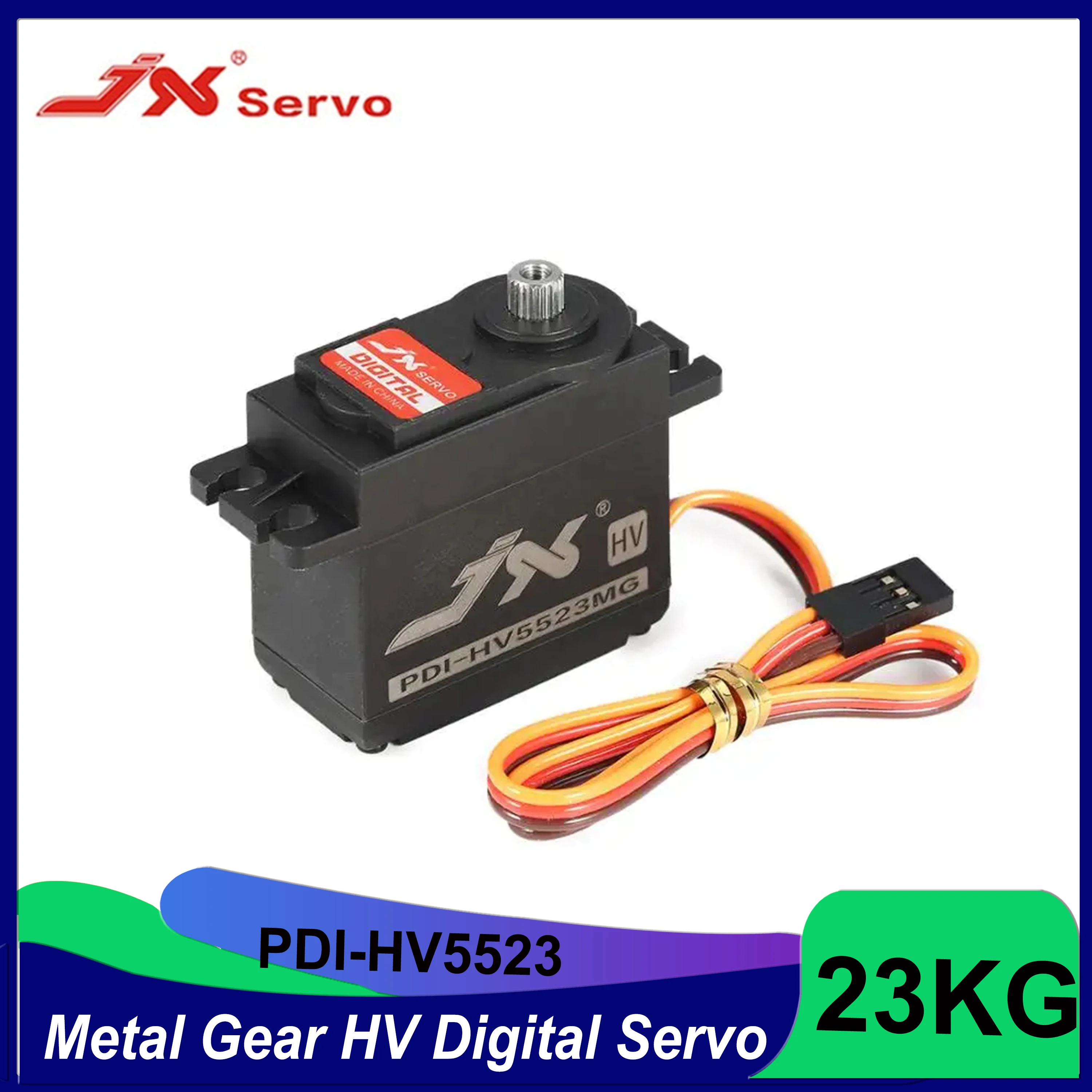 JX Servo PDI-HV5523 23kg HV High Voltage Metal Gear Digital Servo for RC Car Plane Aircraft Drone Robot DIY Parts Wltoys