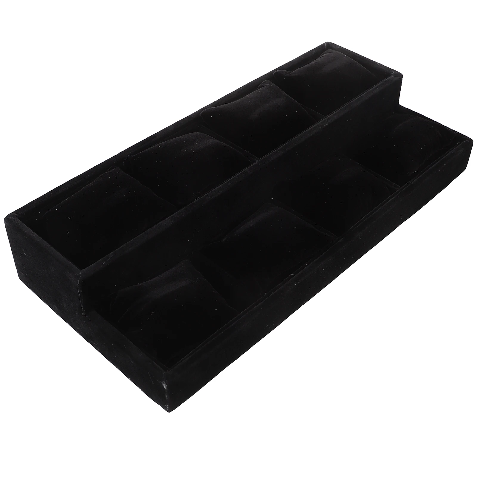 

Multi Layer Watch Display Box Jewelry Storage Case Soft Lining Desktop Bracelet Organizer Elegant Trapezoidal Design Space