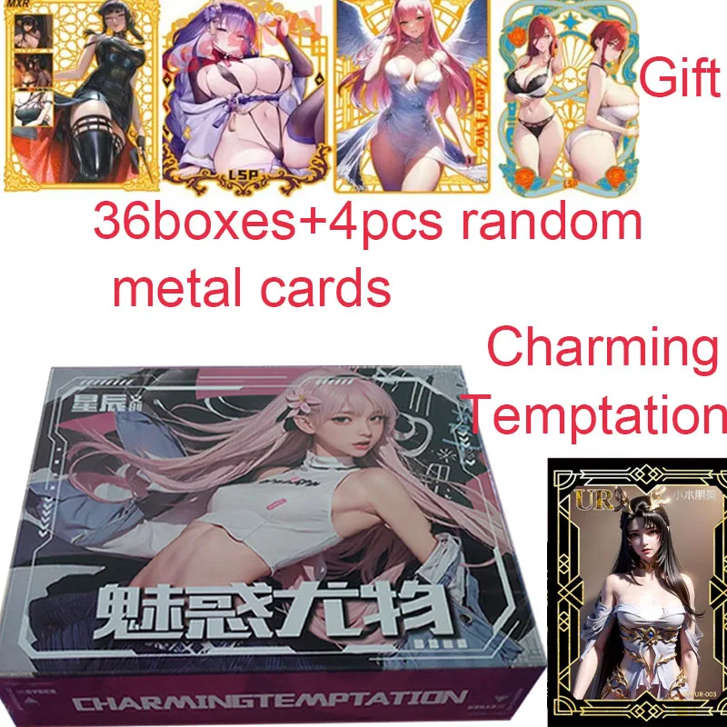 

Case Charming Temptation Goddess Story Cards Tcg Anime Girls Bikini Feast Booster Box Children Game Toys And Hobbies Gift