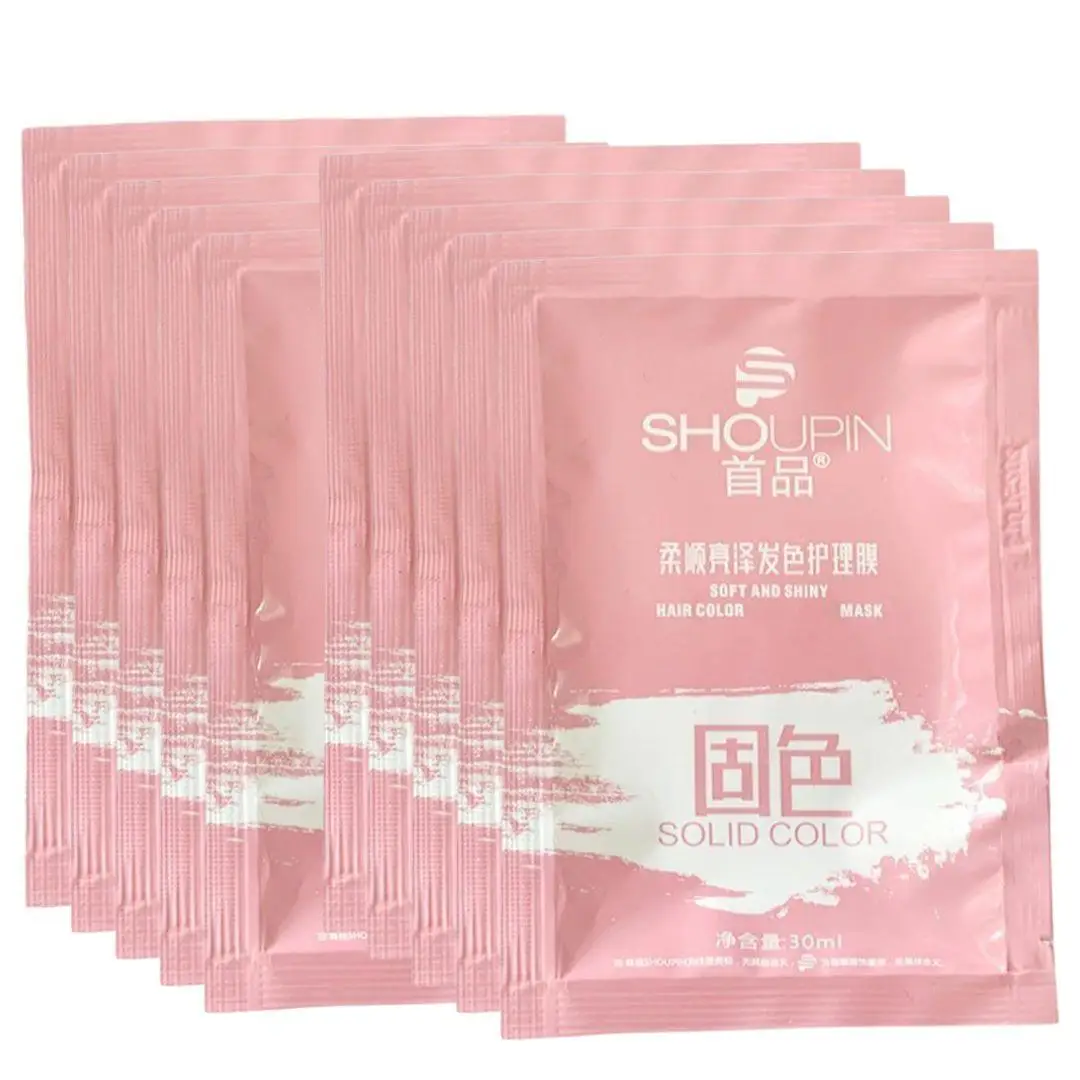 

10pcs Hair Mask Straightening Smoothing Hair Treatment Anti-Frizz Repair Damaged Hair Care Hydration Shiny Hair Conditioner