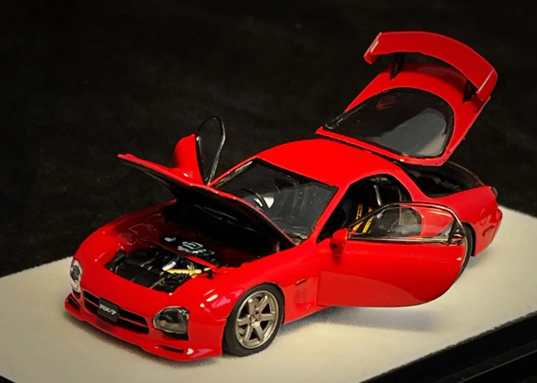 **Pre-order **PGM 1:64 RX7 Red Limited 999 Diecast Model Car