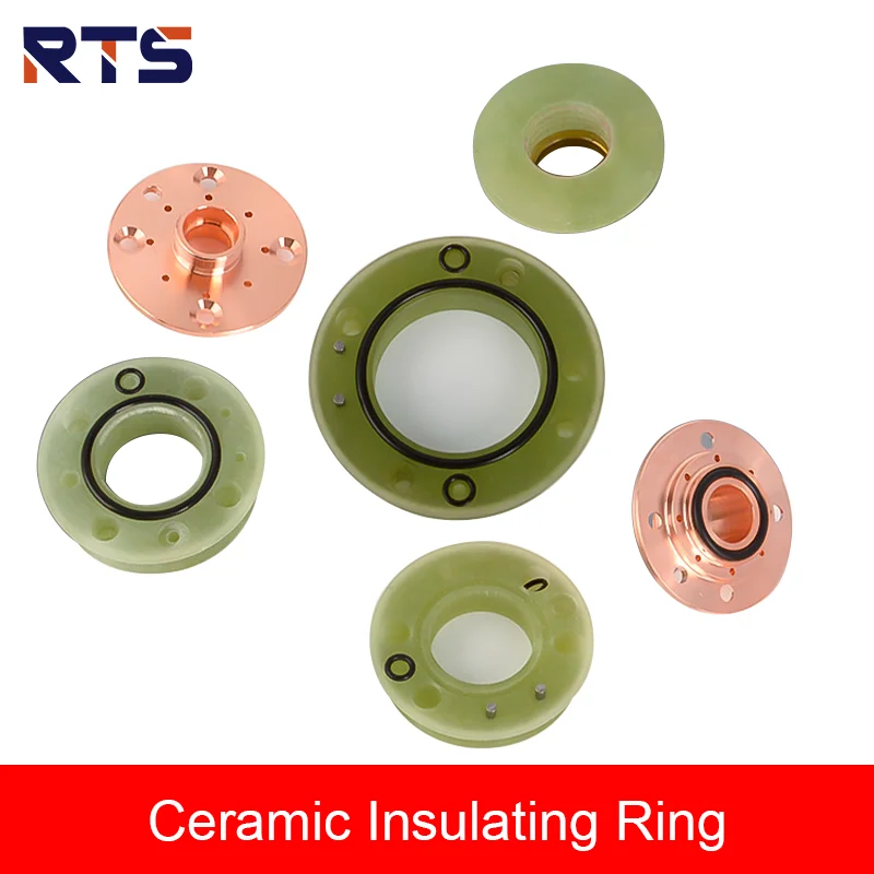 RTS Denneng Laser Accessories Insulating Rings Air Intake Tubes Nozzle Assemblies Exhaust Tubes for Laser QT90 Connection Base