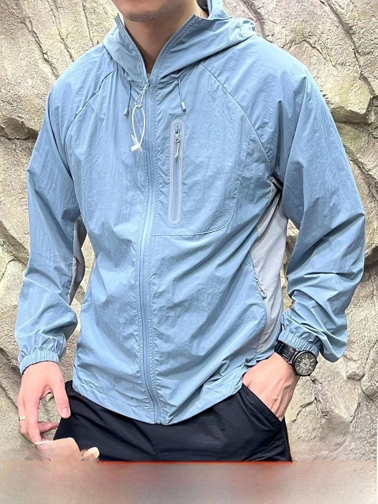 

Уличная мужская шляпа с защитой от ультрафиолета, одежда для кожи, солнцезащитная одежда, моющаяся подставка, подходит для длинной свечи на молнии, чистый цвет Jaet