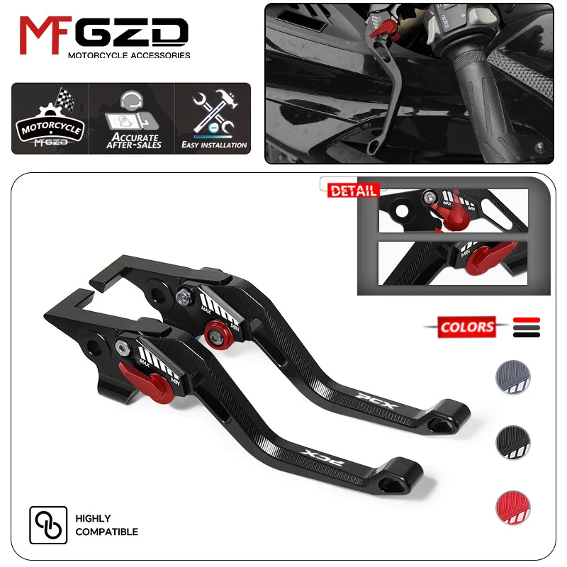 

New Adjustable Lever For PCX160 PCX155 2021-2023 2024 Brake Clutch Short Handle Levers CNC Aluminum Motorcycle Accessories pcx