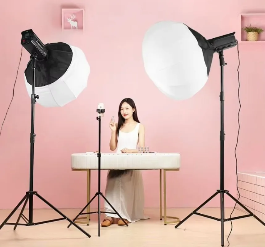

Streaming LED Light Kit Octagon Umbrella Soft Box Photographic Video Lighting Light
