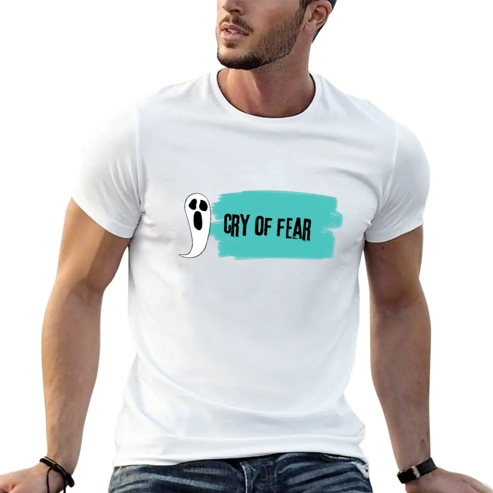 New cry of fear ghost cry of fear T-Shirt customized t shirts black t shirt Oversized t-shirt mens t shirts pack