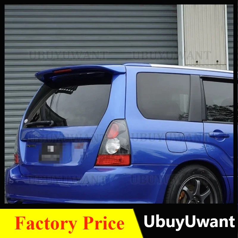 

Factory Style Spoiler For Subaru Forester SG5 SG9 2004-2008 High Quality Primer ABS Plastic Unpainted Black Color Wing