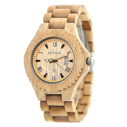 Relojes de madera para hombre, movimiento de cuarzo japonés, elegante reloj de pulsera exótico con hebilla de acero inoxidable, correas ajustables