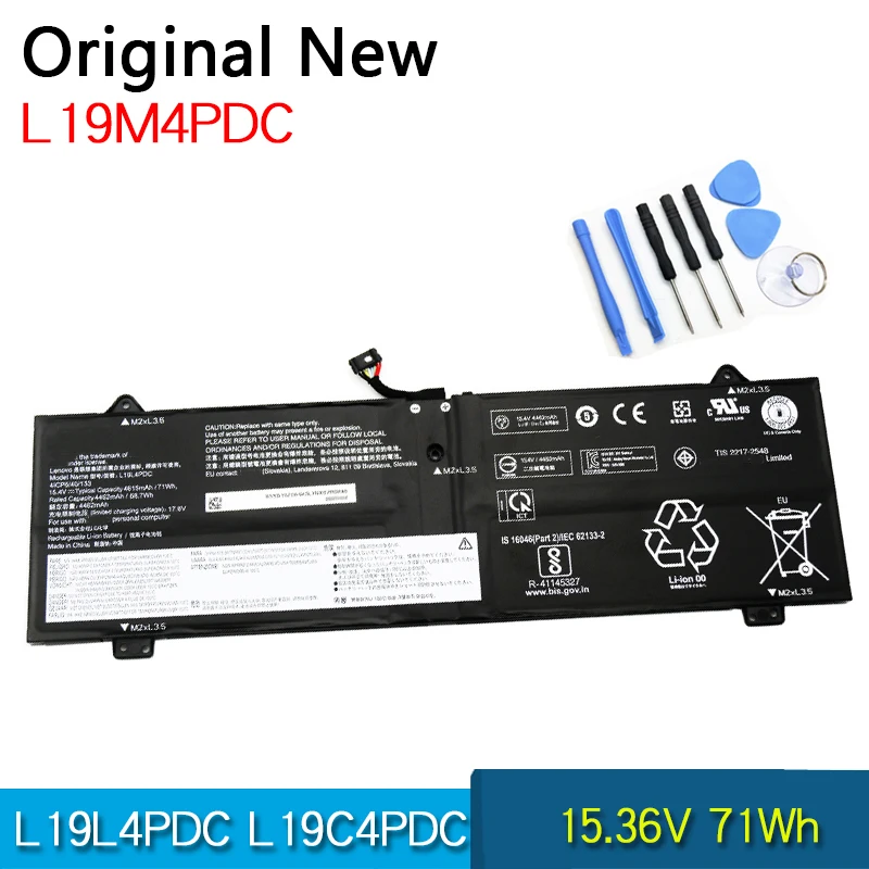 Nuova batteria originale L19L4PDC L19C4PDC L19M4PDC per Lenovo Yoga 14c 14cACN 2021 7-14ITL5 7-15ITL5