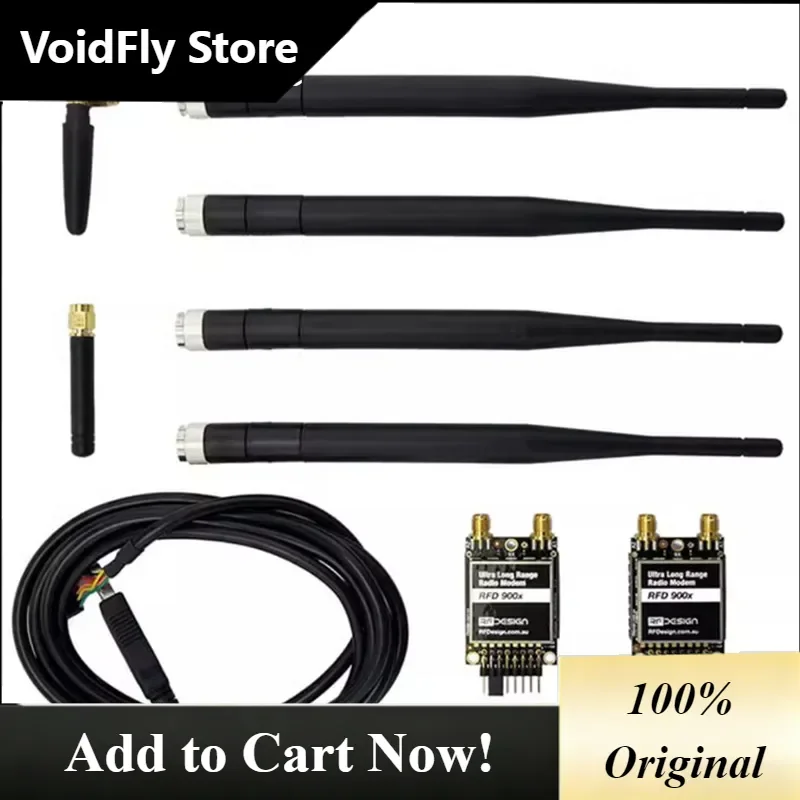 VoidFly Instock RFD900X RFD868X Radio Modems 900MHz Air Data transfer rates For RC Model/Airplane/Helicopter/DRONE Parts