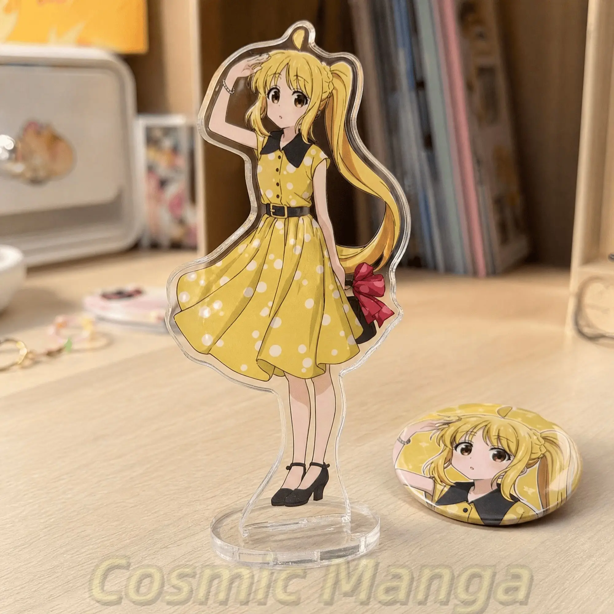Anime Bocchi The Rock! Ijichi Nijika Figures Badge Acrylic Stand Desk Decor Birthday Gift Cosplay Halloween Gift Standing Sign