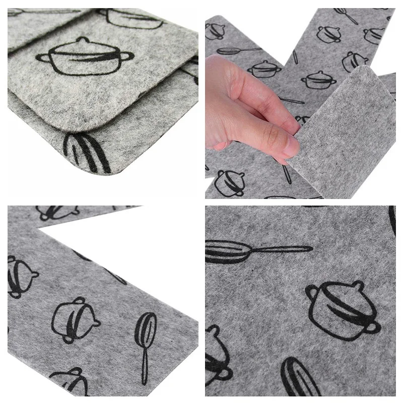 Non-stick 1/3 pcs Protect Cookware Surfaces Pan Pad to Prevent Scratching Separate and Protect Surfaces for Insulation Cookware