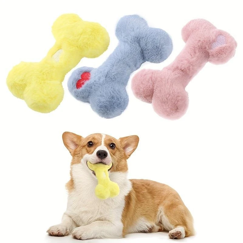 Dog Toy Bone Design Pet Plush Toy Dog Interactive Toy Cat Toy Pet Supplies Accesorios